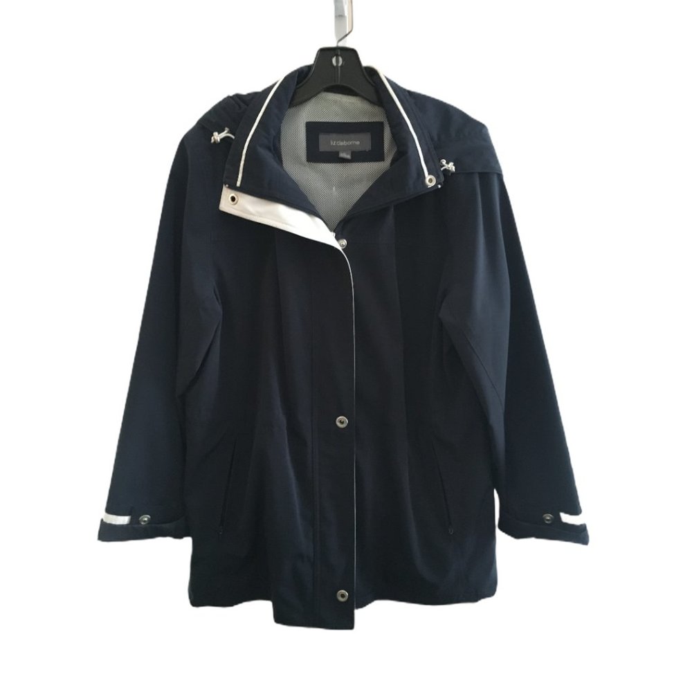 Liz Claiborne Navy Blue Lightweight Jacket Size L